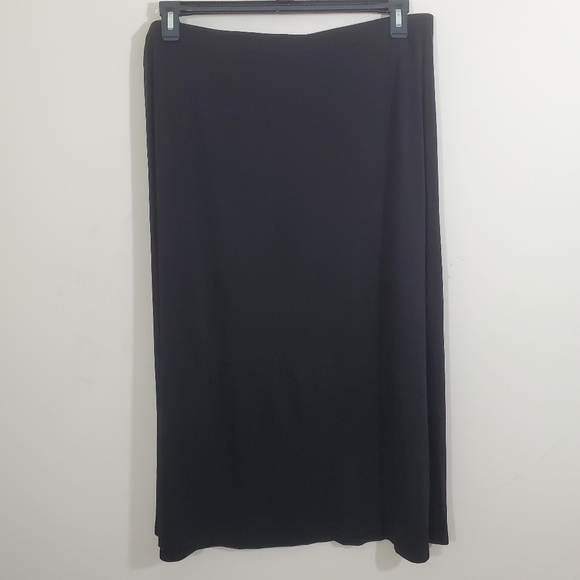 Eileen Fisher Black A-Line Skirt - Picture 7 of 7